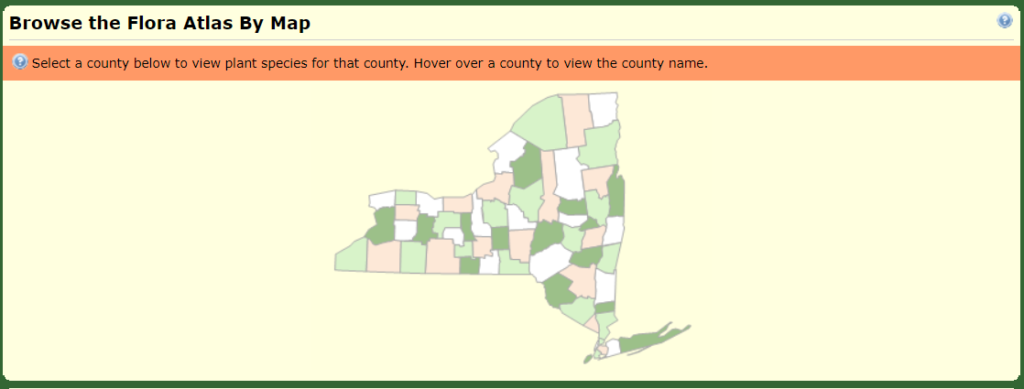 New York Flora Atlas also lets you search for plants that are native to the county you are gardening in.