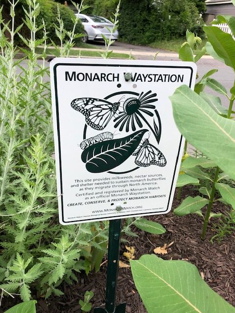 The Monarch Waystation sign